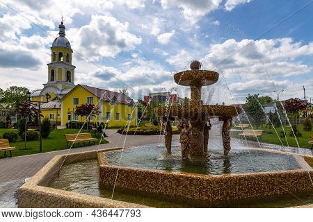 Comrat, Gagauzia, Republic Of Moldova - 02 May 2016: Bell Tower Of Comrat Cathedral. The Autonomous 