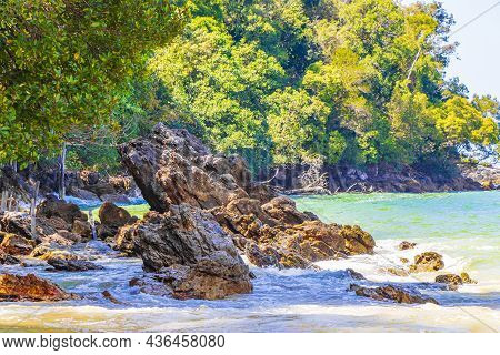 Tropical Paradise Aow Kwang Peeb Beach Koh Phayam Island Thailand.
