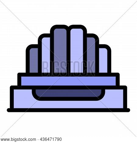 Stranded Cable Icon. Outline Stranded Cable Vector Icon Color Flat Isolated
