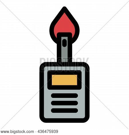 Glucometer Icon. Outline Glucometer Vector Icon Color Flat Isolated