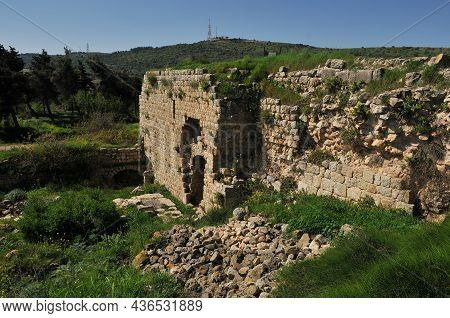 The Exit From The Main Hall Of Crusader Fortress Chateau Neuf - Metsudat Hunin Is Located At The Ent