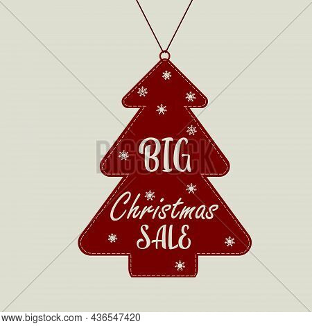 Christmas Gift Certificate, About A Big Christmas Sale. Christmas Trademark In The Form Of A Christm