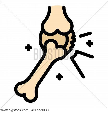 Joint Pain Icon. Outline Joint Pain Vector Icon Color Flat Isolated