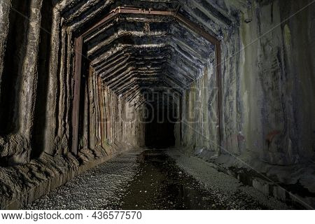 Donner Pass Summit Train Tunnel Built For The Transcontinental Railroad On The Route Where The First