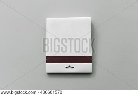 Blank Matchbook on grey Background for Mockups.
