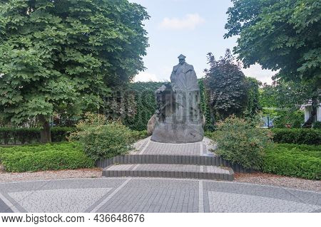 Wladyslawowo, Poland - July 21, 2021: Monument Of General Of The Polish Army Jozef Haller Von Hallen