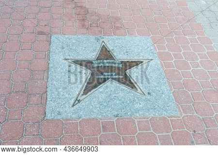Wladyslawowo, Poland - July 21, 2021: Star Of Waldemar Marszalek At Sports Stars Alley.
