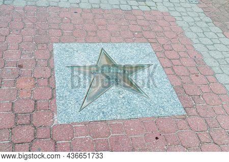Wladyslawowo, Poland - July 21, 2021: Star Of Kamila Skolimowska At Sports Stars Alley.
