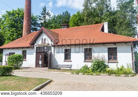 Rozewie, Poland - July 21, 2021: Engine Room Near Lighthouse Rozewie.
