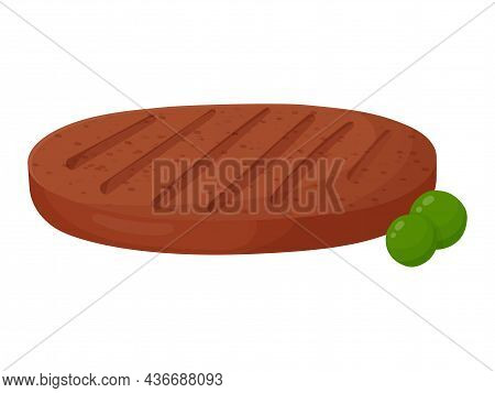 Vegetarian Meat. Plant Based Meat Vector Illustration.