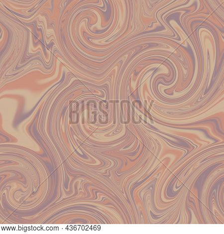 Seamless Twirly Swirly Abstract Liquid Marble Surface Pattern Design For Print