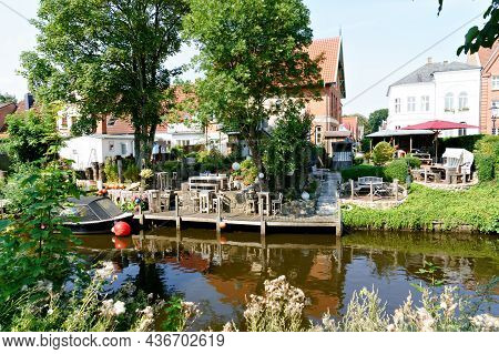 View And Details Of Friedrichstadt, A Town In The District Of Nordfriesland, In Schleswig Holstein, 