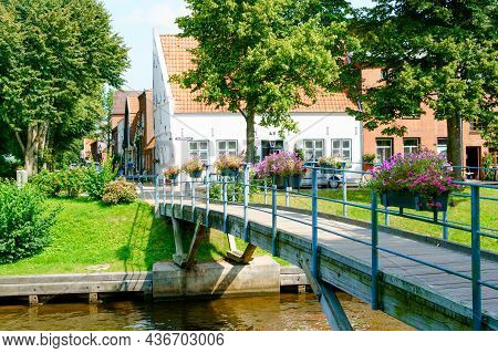 View And Details Of Friedrichstadt, A Town In The District Of Nordfriesland, In Schleswig Holstein, 