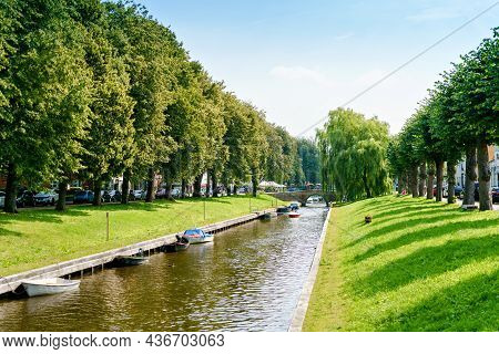 View And Details Of Friedrichstadt, A Town In The District Of Nordfriesland, In Schleswig Holstein, 