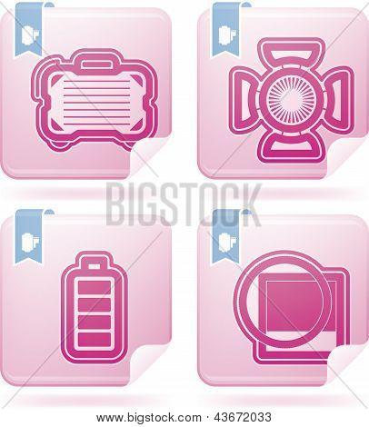 Fotografering ikoner Set