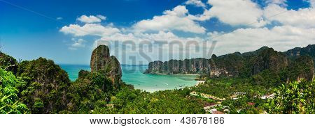 Tropical Beach Landschaftspanorama. Thailand