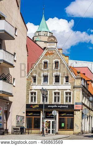 Jawor, Poland - August 08, 2021. Architecture By Main Square - House Of The Year 1906