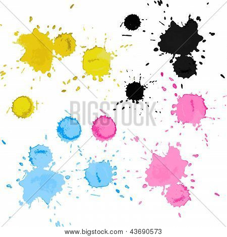 Spruzza inchiostro brillante colorato