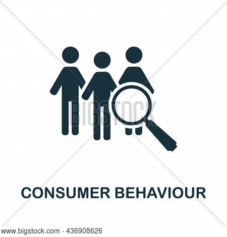 Consumer Behaviour Icon. Monochrome Sign From Customer Relationship Collection. Creative Consumer Be