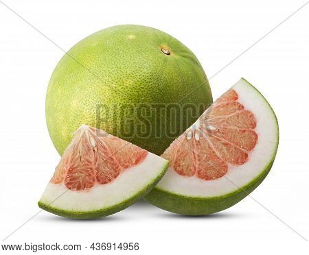 Pummelo Or Pomelo Isolated On White Background