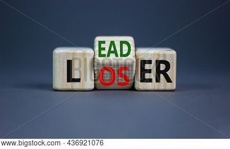 From Loser To Leader Symbol. Turned Wooden Cubes And Changed The Word 'loser' To 'leader'. Beautiful