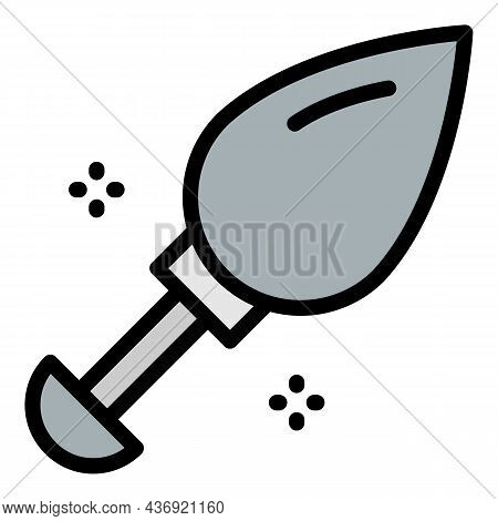 Arrow Metal Piercing Icon. Outline Arrow Metal Piercing Vector Icon Color Flat Isolated