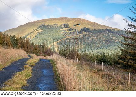 The Road To Croaghnageer Between Glenties And Ballybofey In County Donegal - Ireland