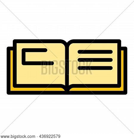 Brand Open Catalog Icon. Outline Brand Open Catalog Vector Icon Color Flat Isolated