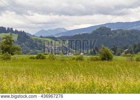 Idyllic Scenery Around Immenstadt, A Town In The Upper Allgaeu In Bavaria, Germany