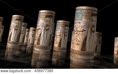 Jordan Dinar Money Banknotes Pack Illustration
