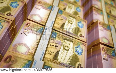 Jordan Dinar Money Banknotes Pack Illustration