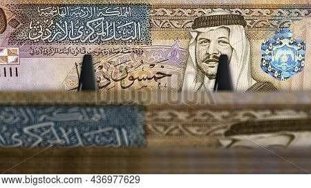 Jordan Dinar Money Banknotes Pack Illustration
