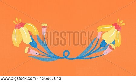 Flower desktop wallpaper, spring background, cute design