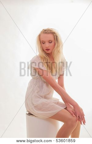 Beautiful innocent young woman