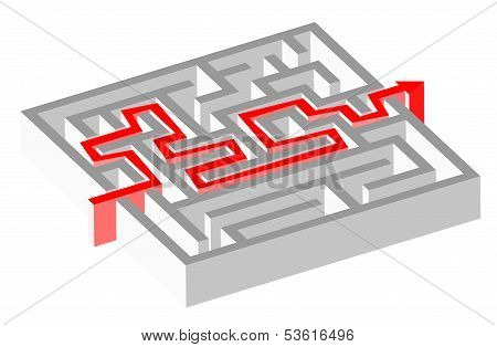 Maze Puzzle And Solution
