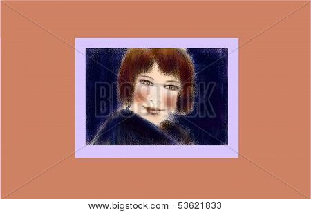 Portrait of a woman who knows how to wait for love.