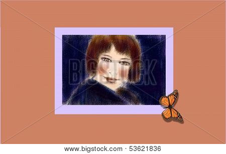 Portrait of a woman who knows how to wait for love.