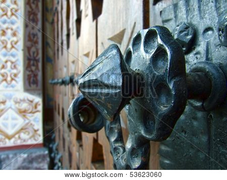 Handmade old doorknob - Monastery Izvorul Muresului