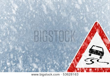 Winter background with copy space