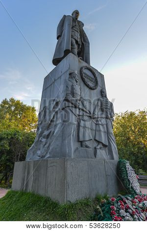 Monument To Admiral Kolchak, Irkutsk, Russia