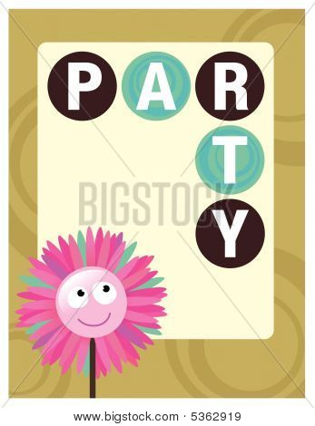 8,5 x 11 partito Poster Flyer/Template vettoriale