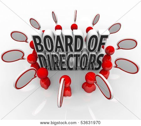 Board of Directors People Talking Speech Bubbles