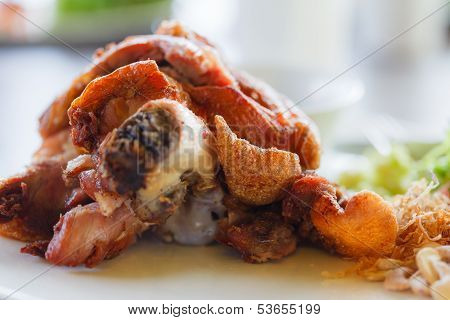 German Grilled Pork On The Dish