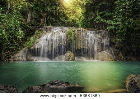 Second Level Of Erawan Waterfall