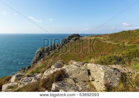 Zennor Head Cornwall England UK near St Ives on the South West Coast Path
