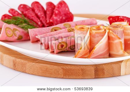 Salami, Mortadella And Bacon