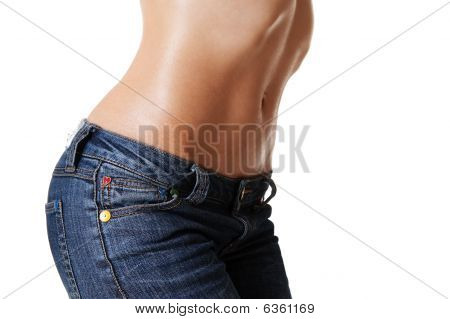 Beautiful Feminine Body In Jeans