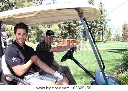 LOS ANGELES - APR 14:  Brandon Beemer at the Jack Wagner Anuual Golf Tournament benefitting LLS at Lakeside Golf Course on April 14, 2014 in Burbank, CA