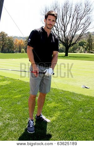 LOS ANGELES - APR 14:  Brandon Beemer at the Jack Wagner Anuual Golf Tournament benefitting LLS at Lakeside Golf Course on April 14, 2014 in Burbank, CA