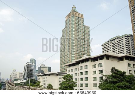 Offices and apartments, Lumpini district, Bangkok